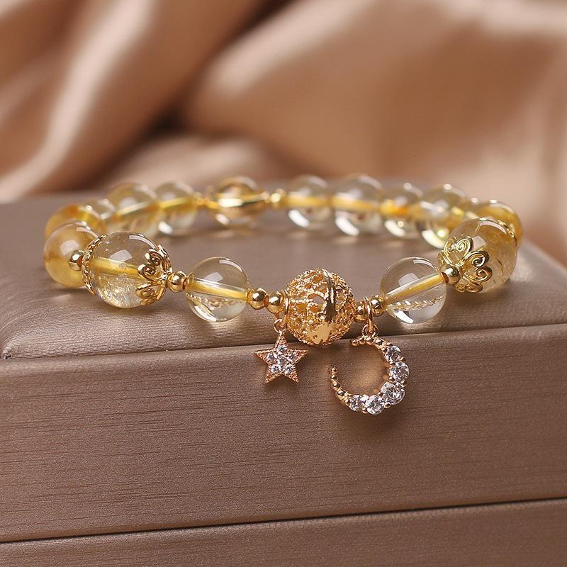 Citrine Moon and Star Bracelet - Dreamer