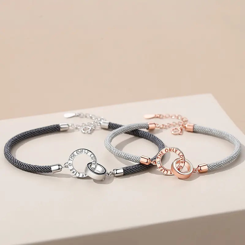 Infinity Couple Bracelet "Circle of Love" Silver