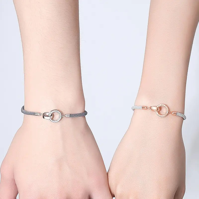 Infinity Couple Bracelet "Circle of Love" Silver