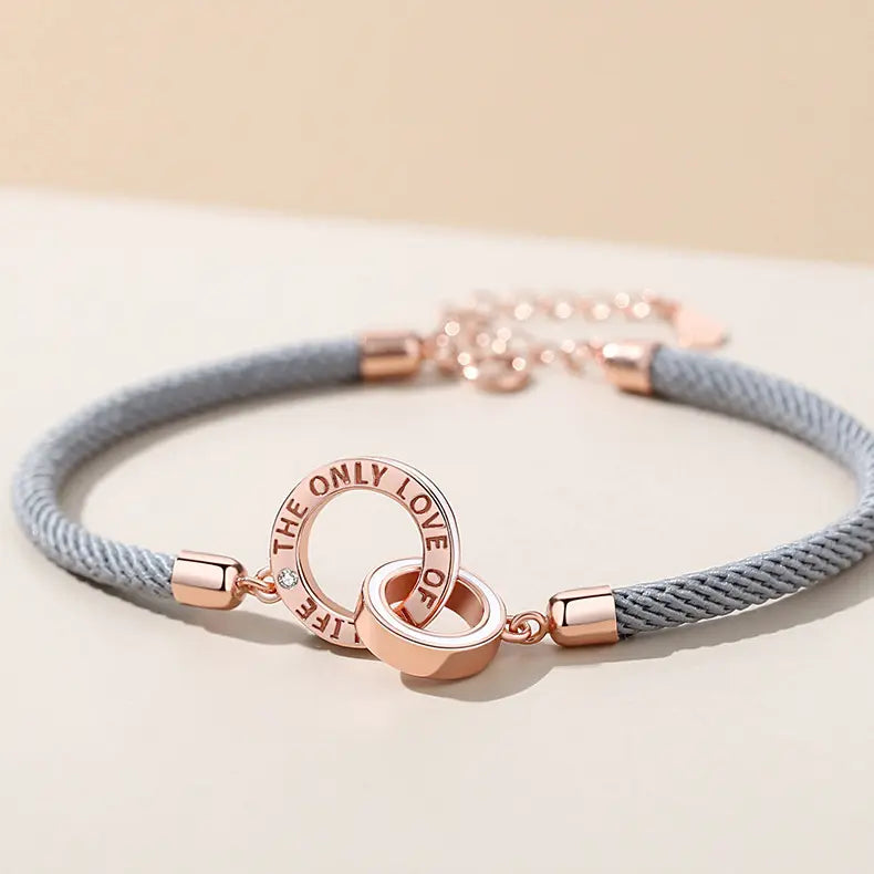 Infinity Couple Bracelet "Circle of Love" Silver