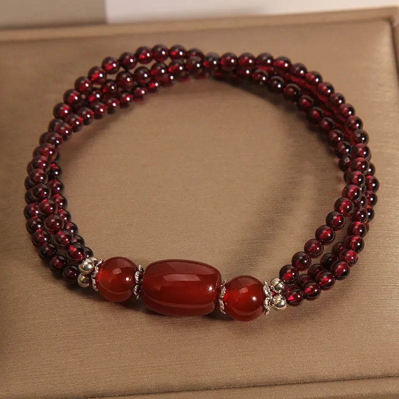 Garnet Bracelet "Positive Shine"