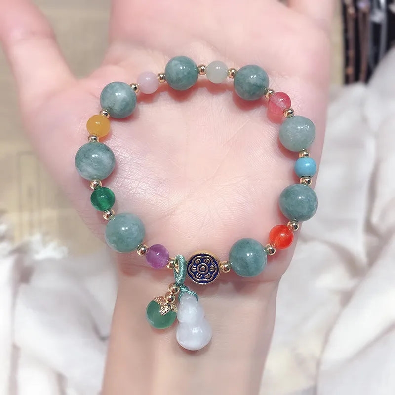 Jade and Agate Bracelet "Balance and Protection"