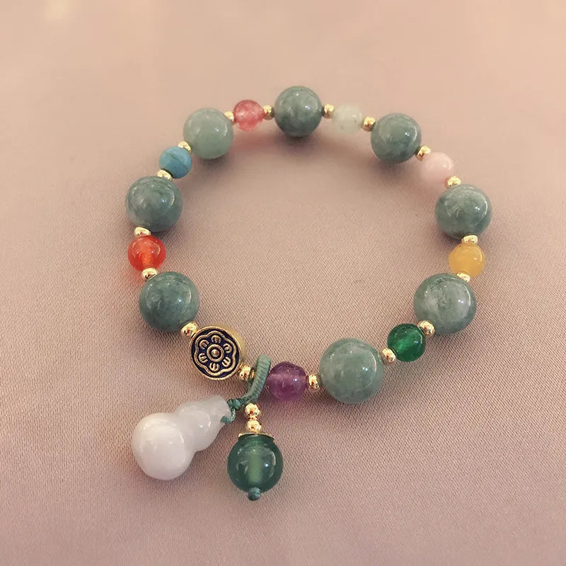 Jade and Agate Bracelet "Balance and Protection"