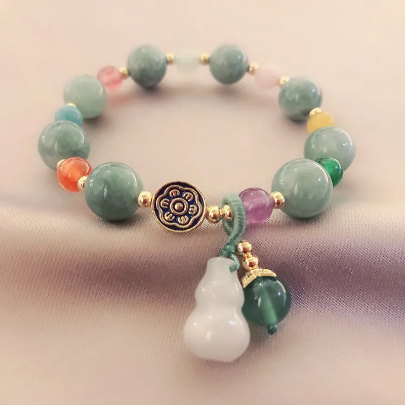 Jade and Agate Bracelet "Balance and Protection"
