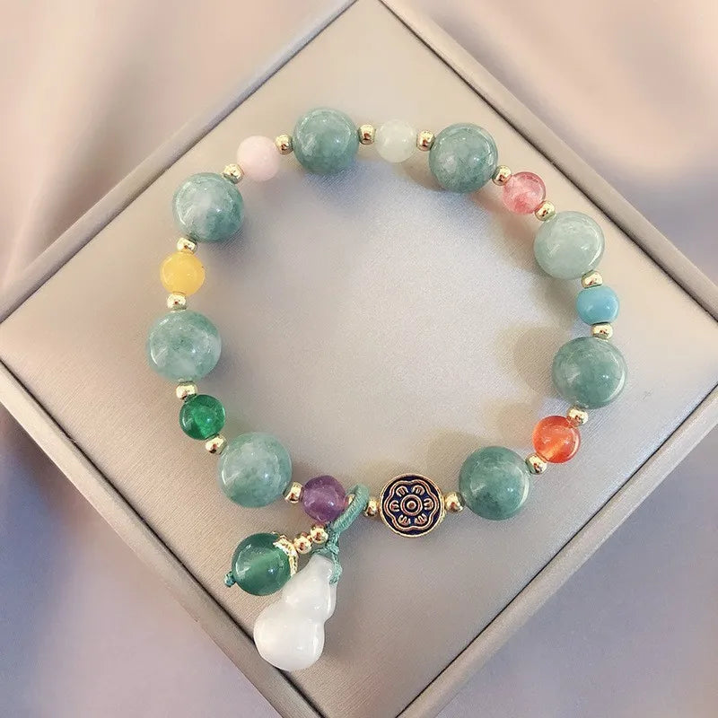 Jade and Agate Bracelet "Balance and Protection"