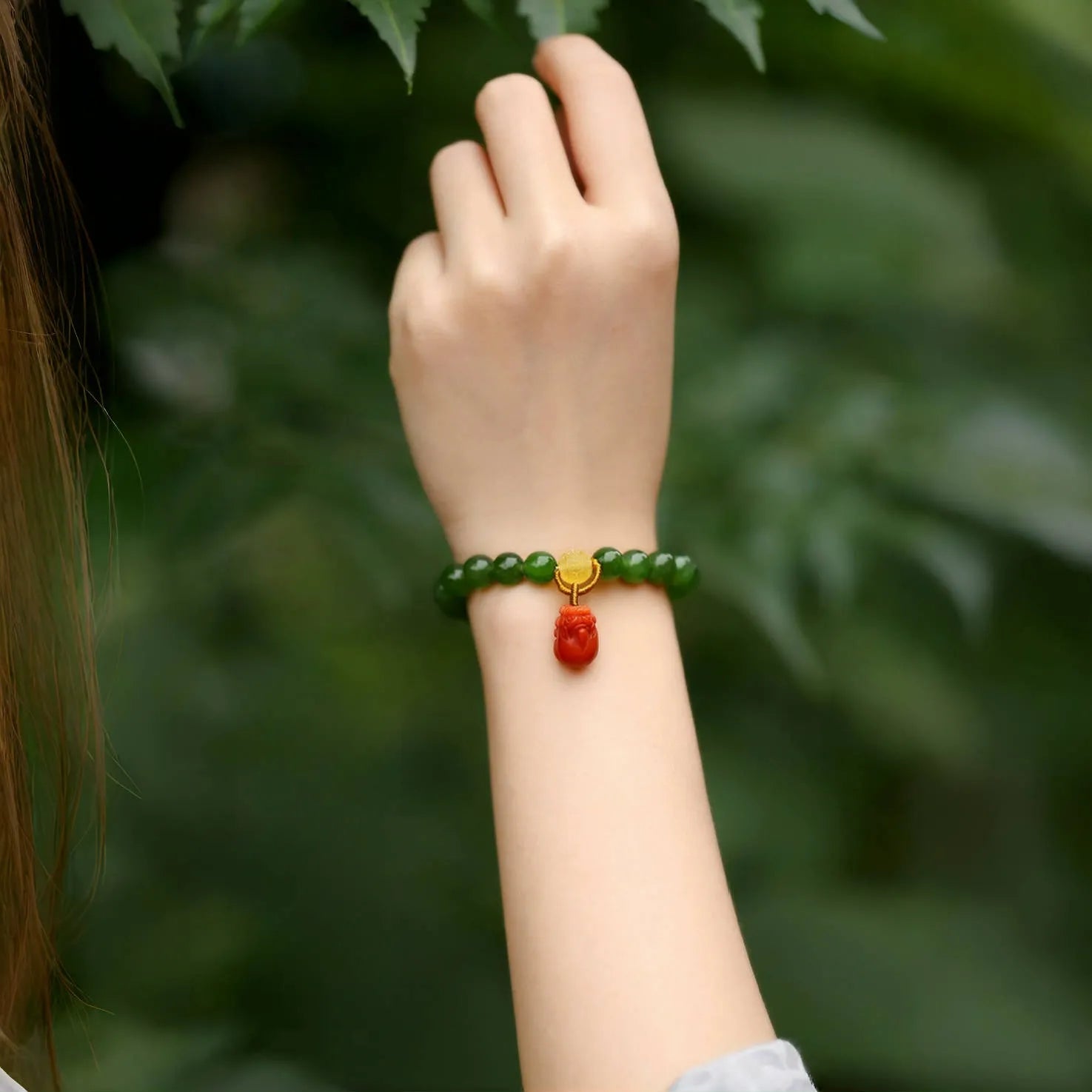 Jade Pi Xiu Bracelet "Sacred Energy" Silver