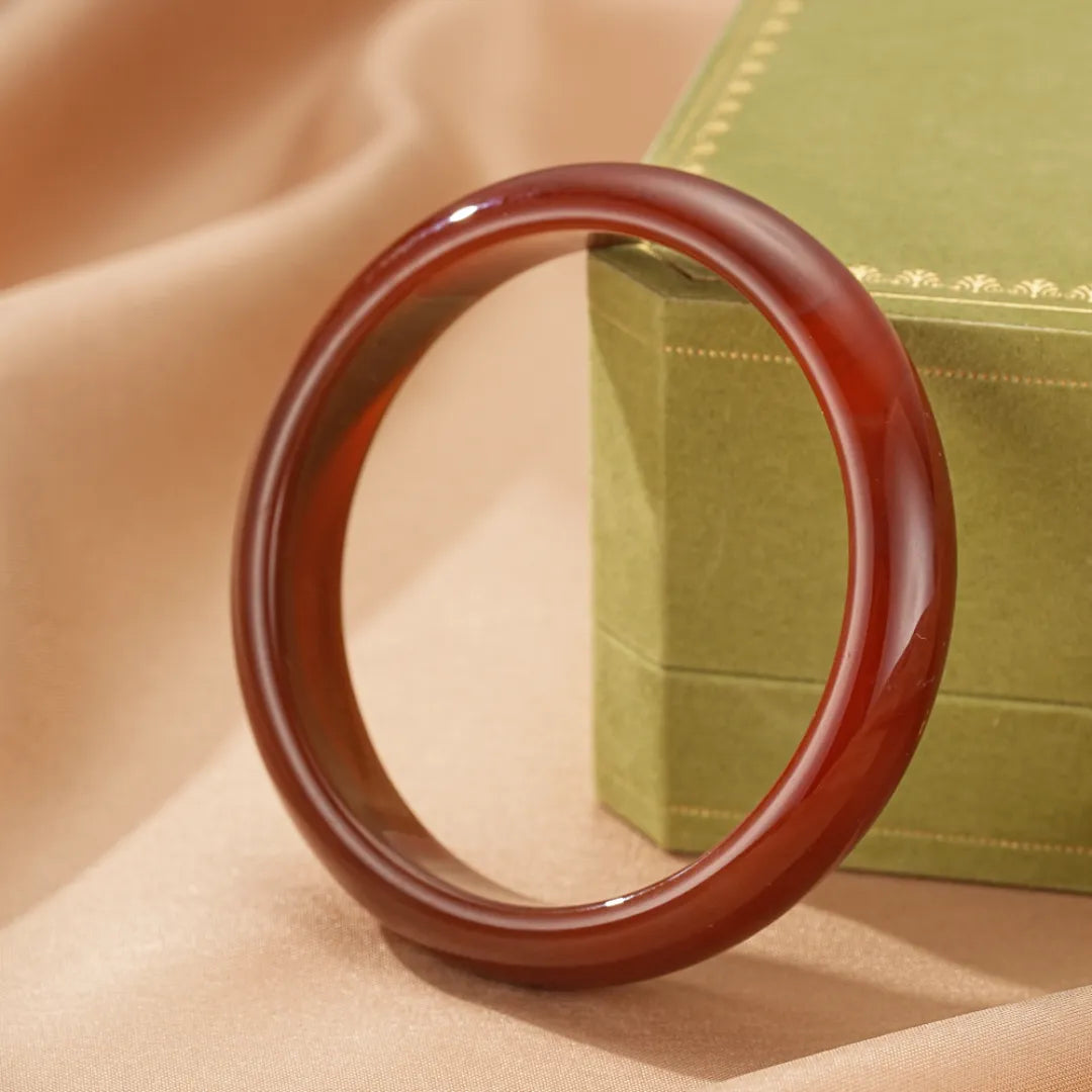 Bracelet Jonc Agate  "Force Audacieuse"