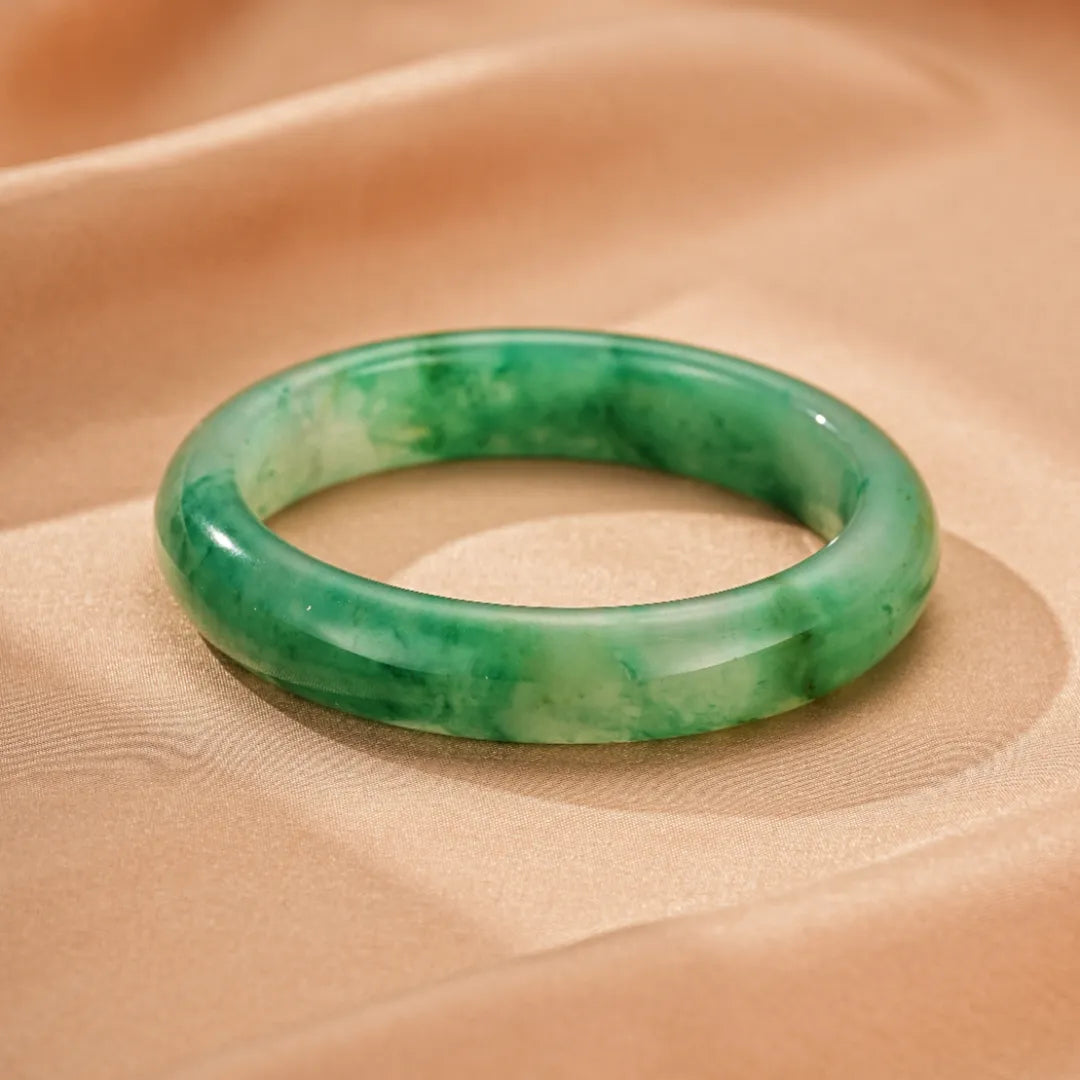 Jade Bangle "Soft Hues"