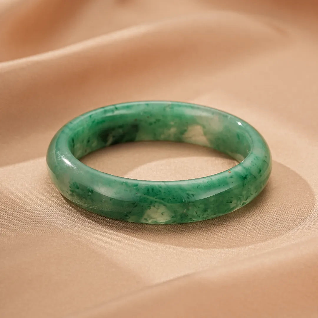 Jade Bangle "Soft Hues"