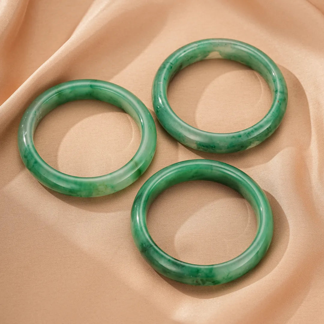 Jade Bangle "Soft Hues"