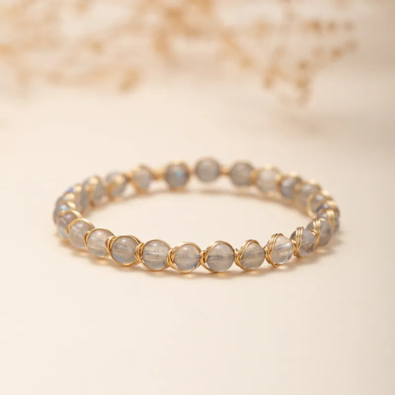 Labradorite Bracelet "Spiritual Magic" Gold-Plated Silver