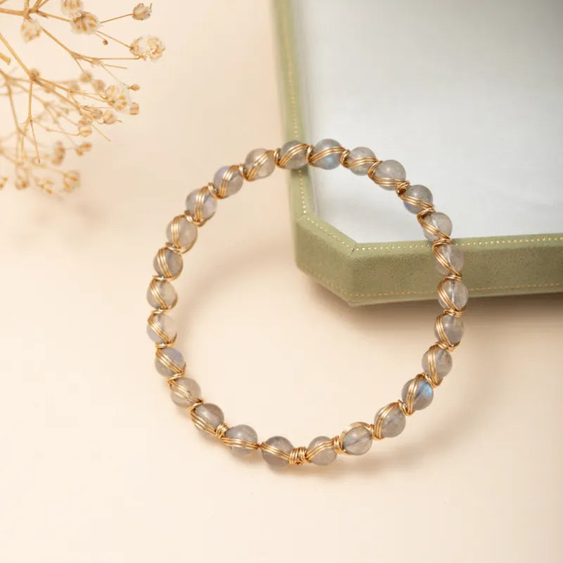 Labradorite Bracelet "Spiritual Magic" Gold-Plated Silver