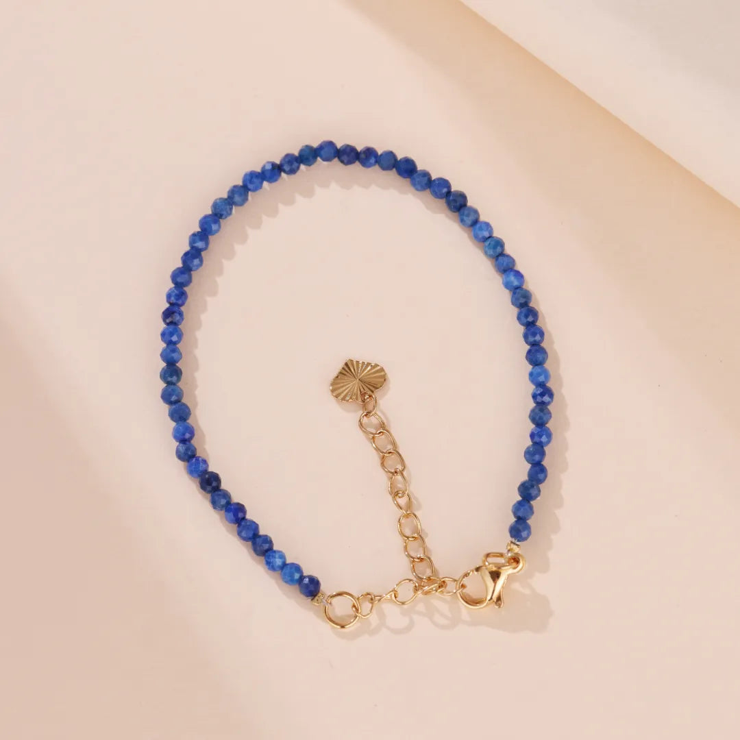 Lapis Lazuli Bracelet "Ocean Pearl"