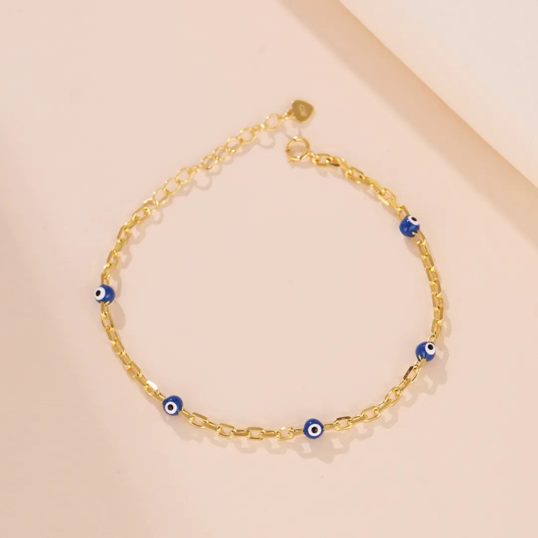 Evil Eye Bracelet "Golden Shield" Silver