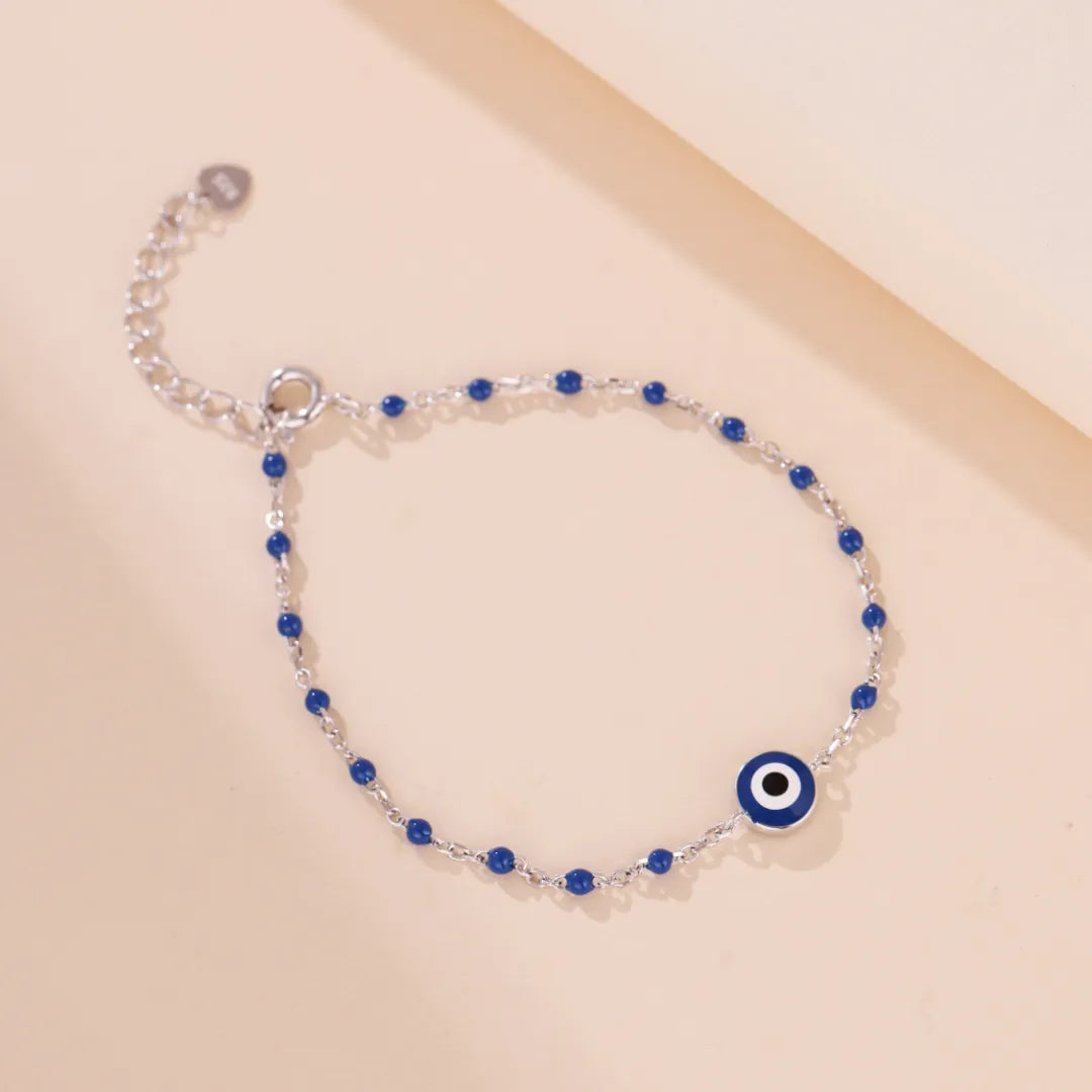 Evil Eye Bracelet "Mystic Halo" Silver