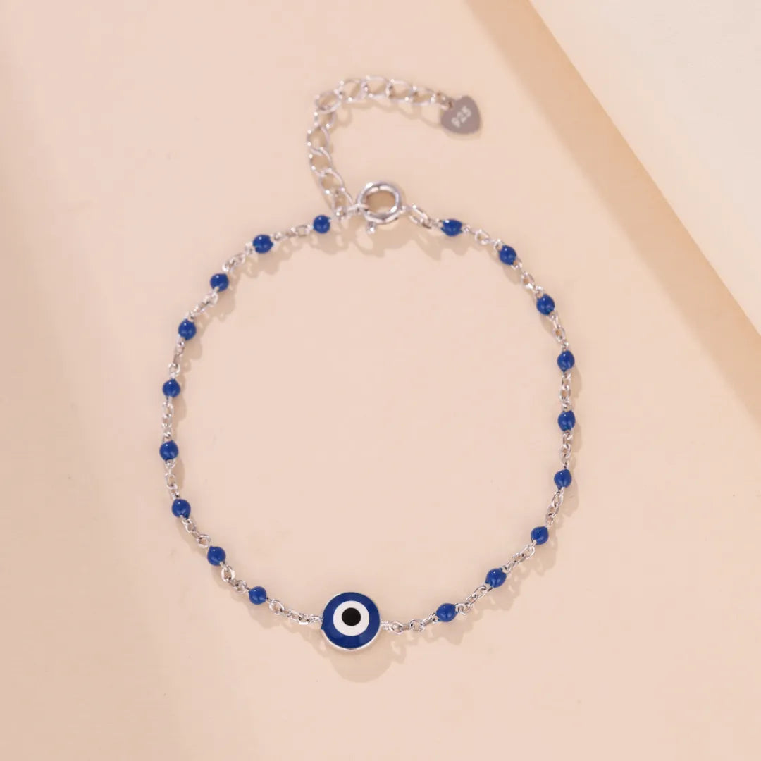 Evil Eye Bracelet "Mystic Halo" Silver