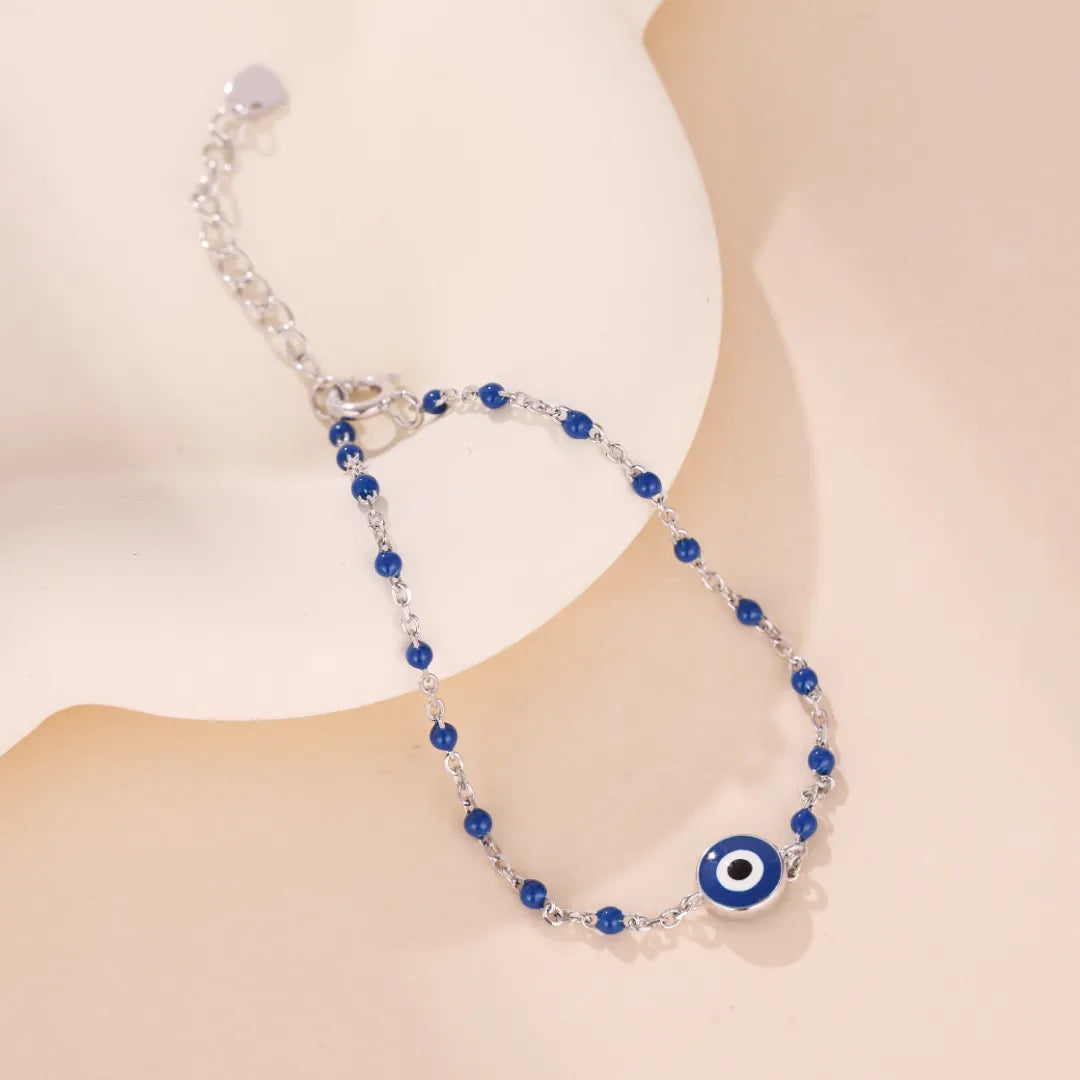Evil Eye Bracelet "Mystic Halo" Silver
