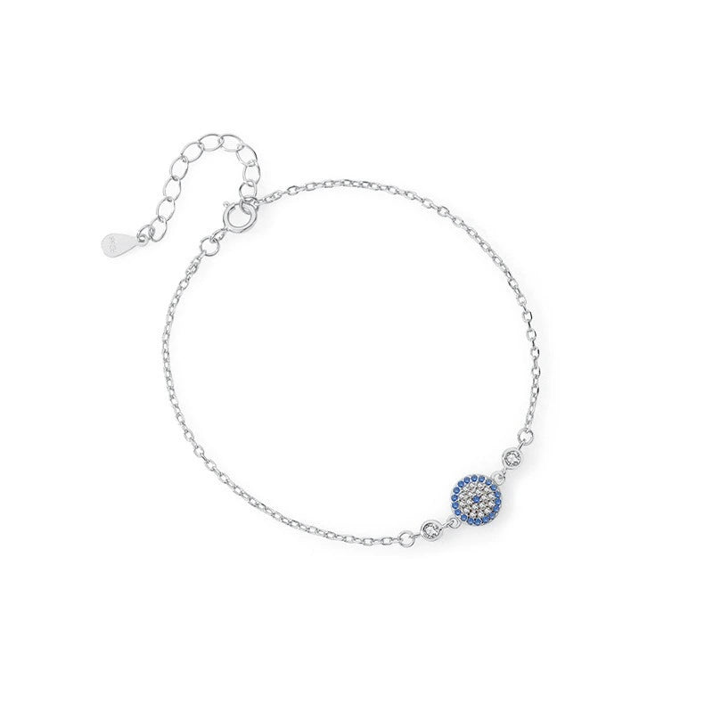Silver Evil Eye "Silver Mirage" Bracelet