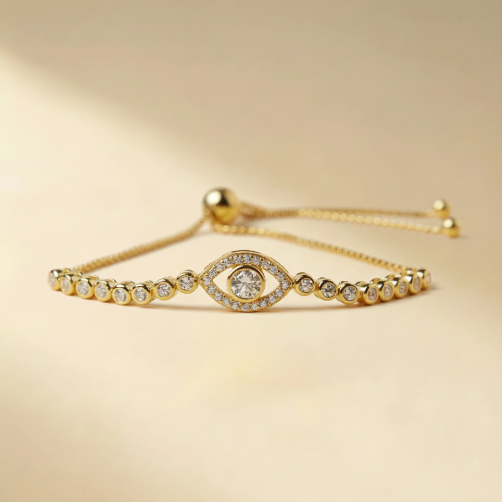 Bracelet Mauvais Œil "Regard Astral" Argent