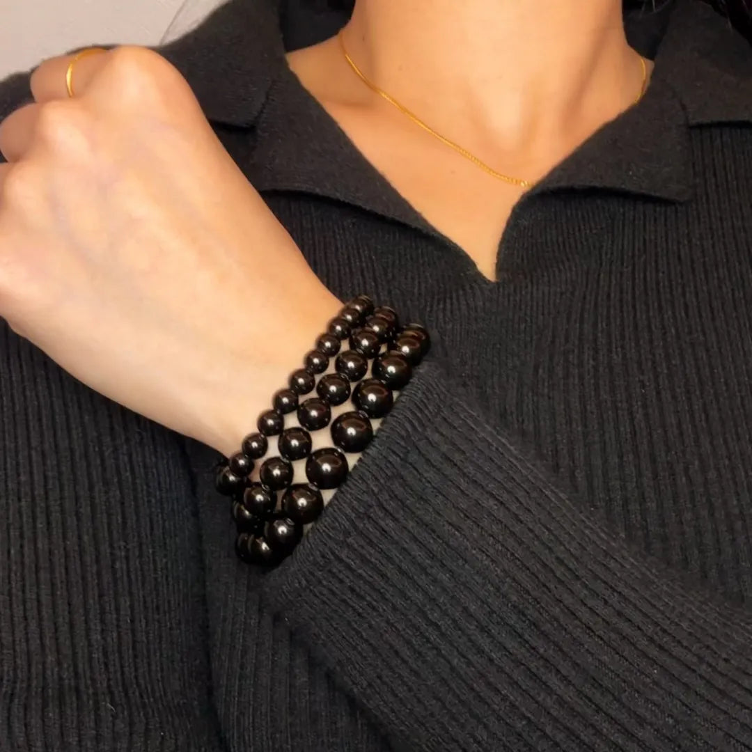 Obsidian-Armband "Natürliche Kraft"