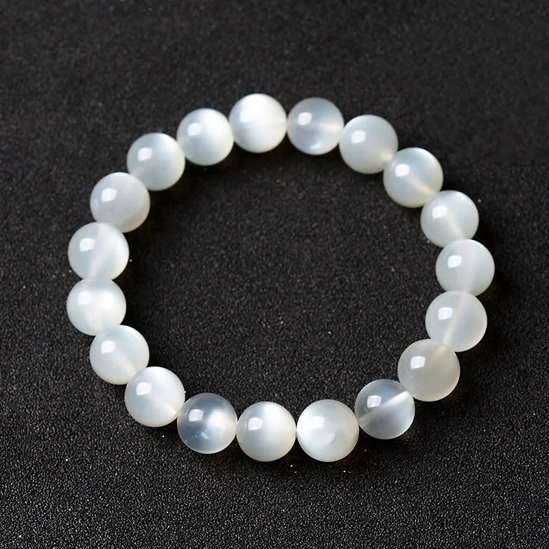 Bracelet Pierre de Lune Blanche "Élégance Lunaire"
