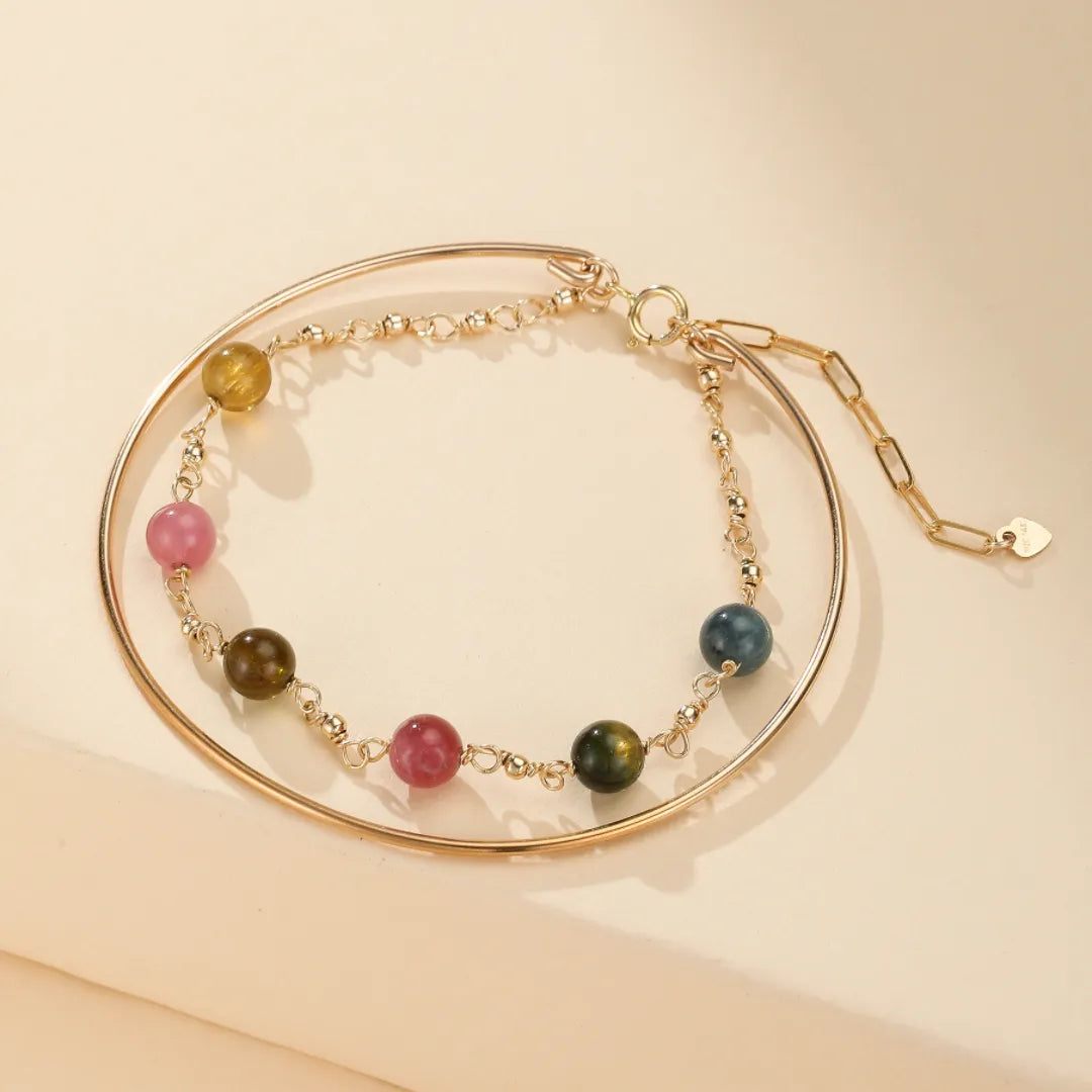
Tourmaline Bracelet "Cosmic Beauty" Gold