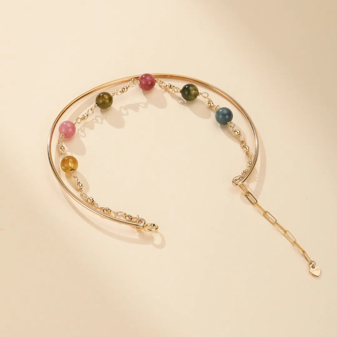 
Tourmaline Bracelet "Cosmic Beauty" Gold