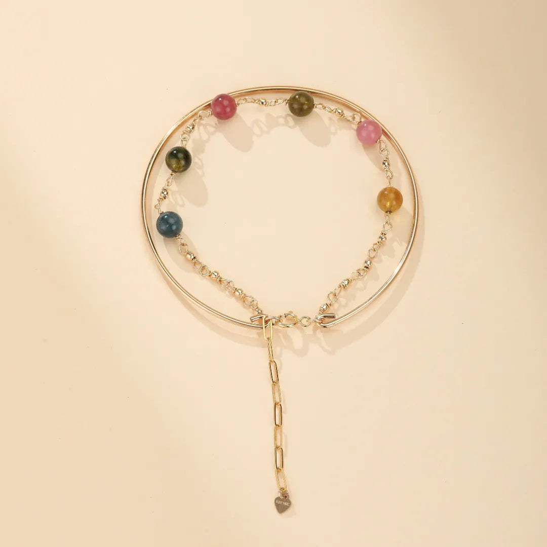 
Tourmaline Bracelet "Cosmic Beauty" Gold