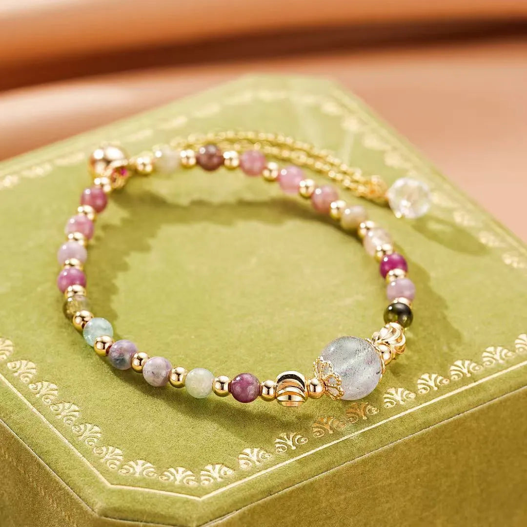 Bracelet Tourmaline et Labradorite "Perles de Sérénité"