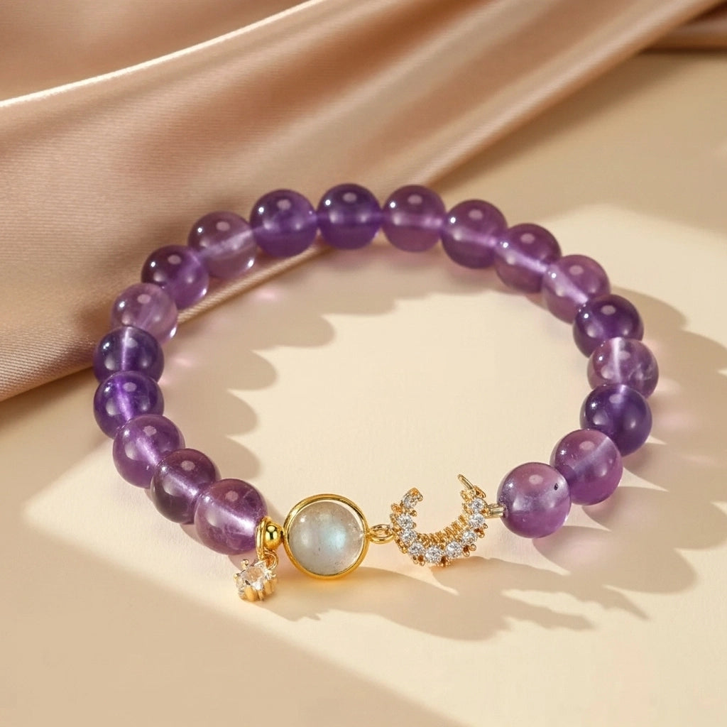 Sérénité - Coffret Cadeau en Améthyste, Arbre de Vie et Bracelet
