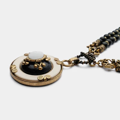 Collier Agate Noire "Pureté Mystique"
