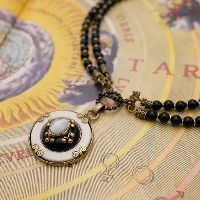 Collier Agate Noire "Pureté Mystique"