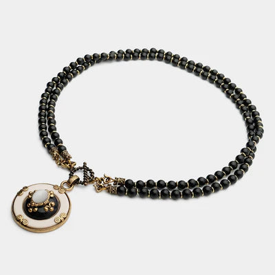 Collier Agate Noire "Pureté Mystique"