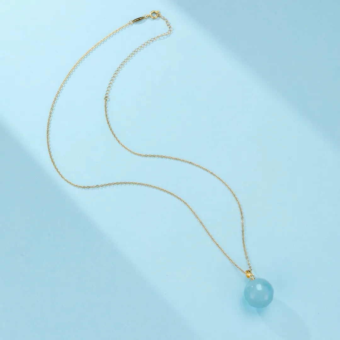 Collier Aigue Marine "Lumière Douce"