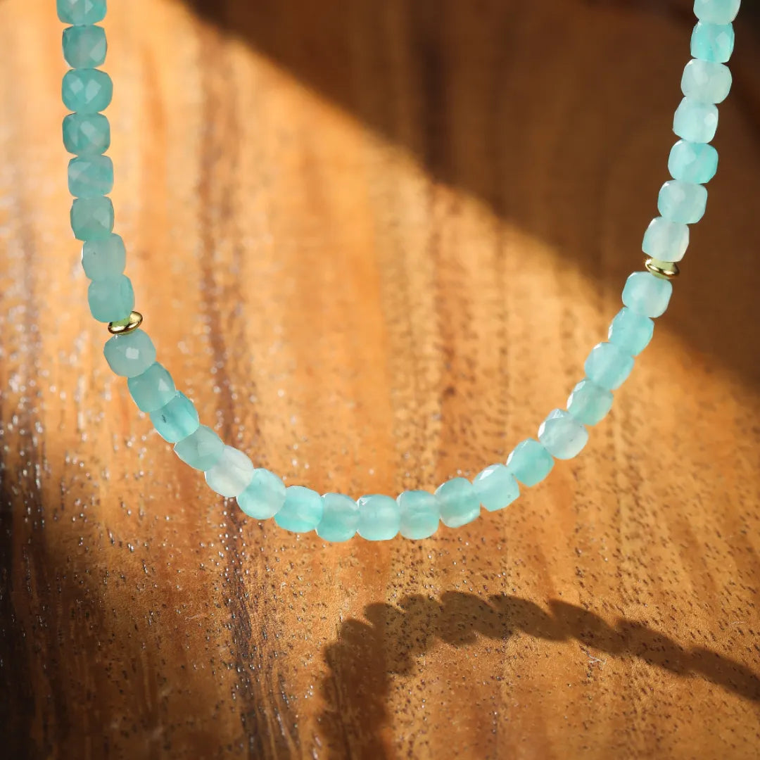 Amazonite Necklace "Dawn Glimmers"