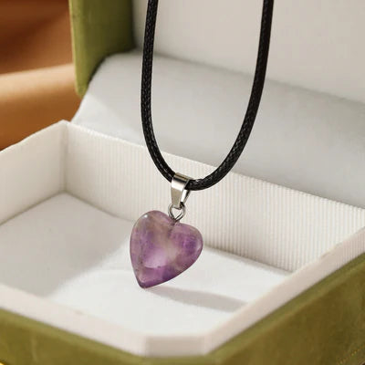 Amethyst-Halskette "Ruhiges Herz"