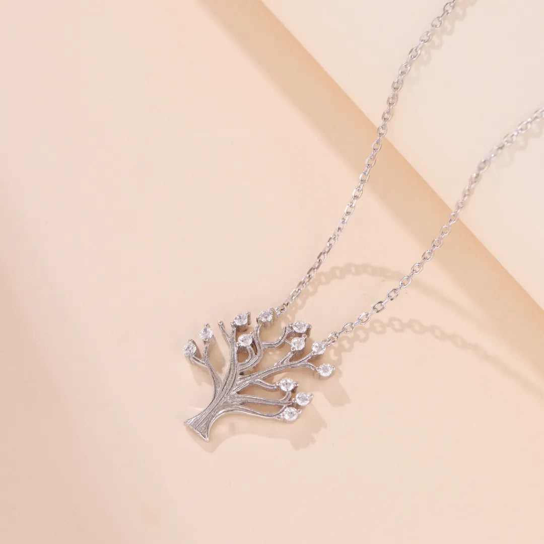 Tree of Life Necklace "Radiance of Rebirth" Silver