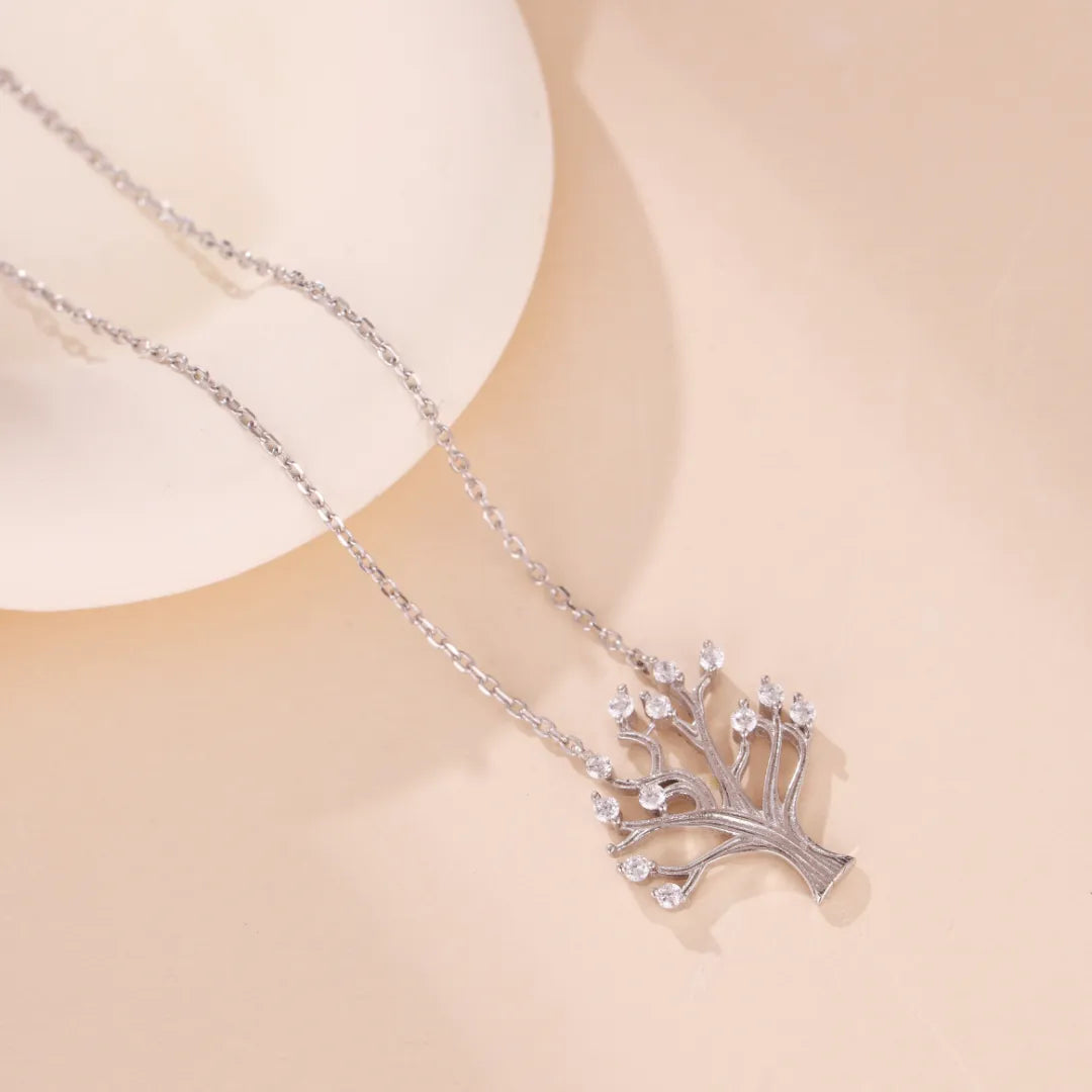 Tree of Life Necklace "Radiance of Rebirth" Silver