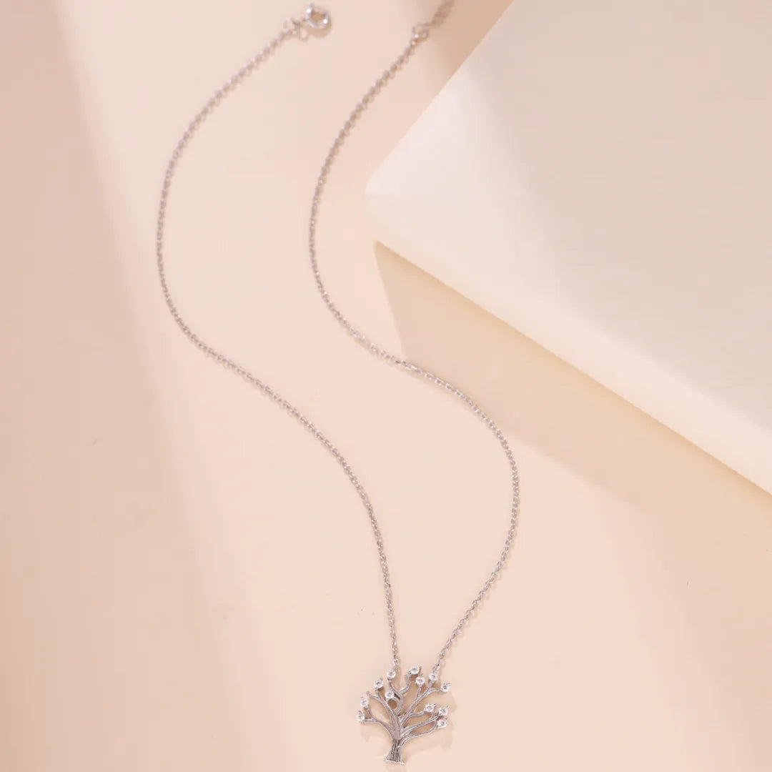 Tree of Life Necklace "Radiance of Rebirth" Silver