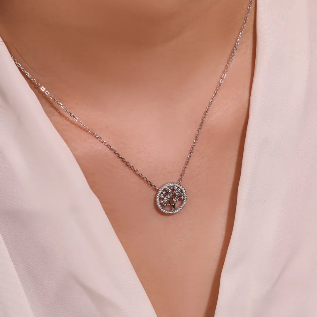 Tree of Life Necklace "Radiant Harmony" Silver