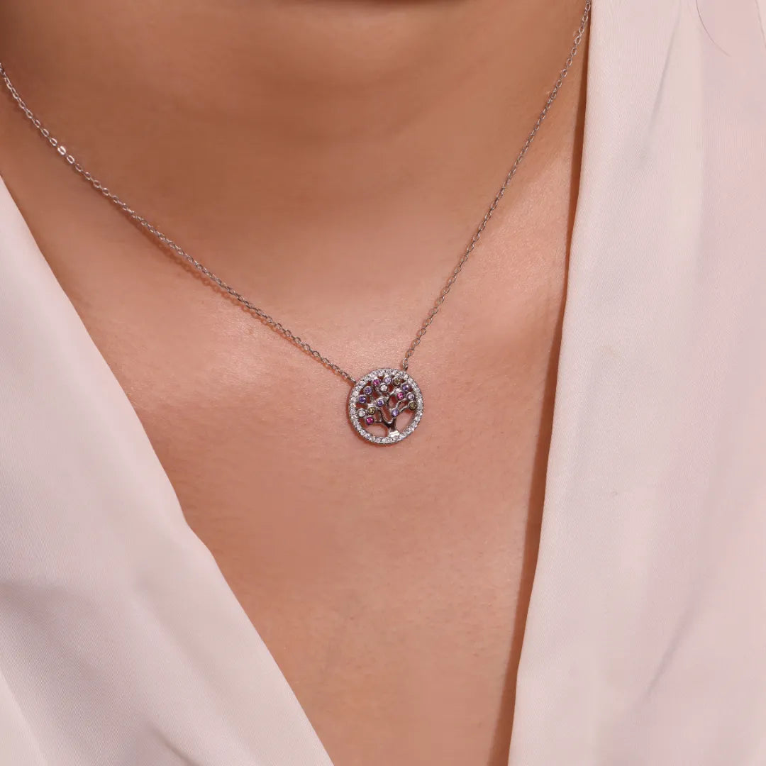 Tree of Life Necklace "Radiant Harmony" Silver