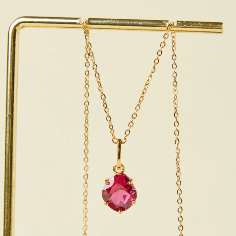 Carnelian Necklace "Elegant Essence" Gold-Plated Silver
