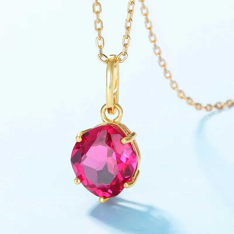 Carnelian Necklace "Elegant Essence" Gold-Plated Silver