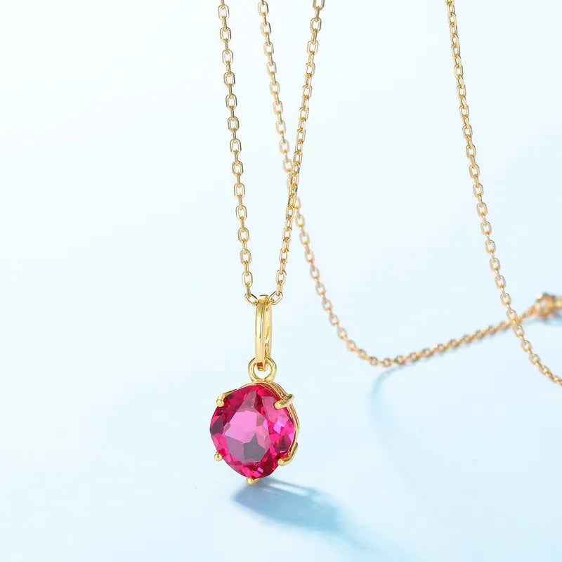 Carnelian Necklace "Elegant Essence" Gold-Plated Silver