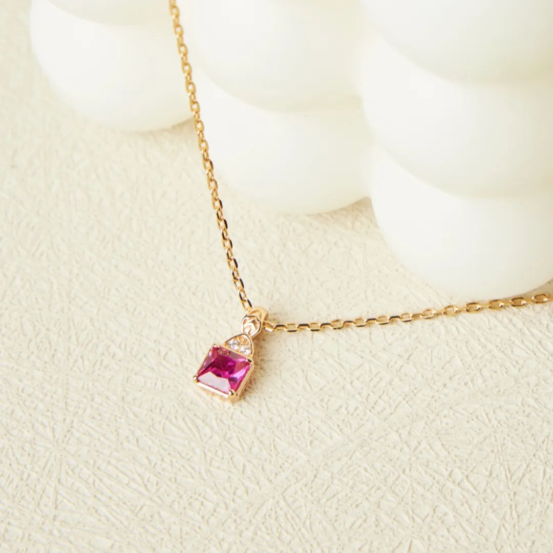 Carnelian Necklace "Perfect Harmony" Gold-Plated Silver