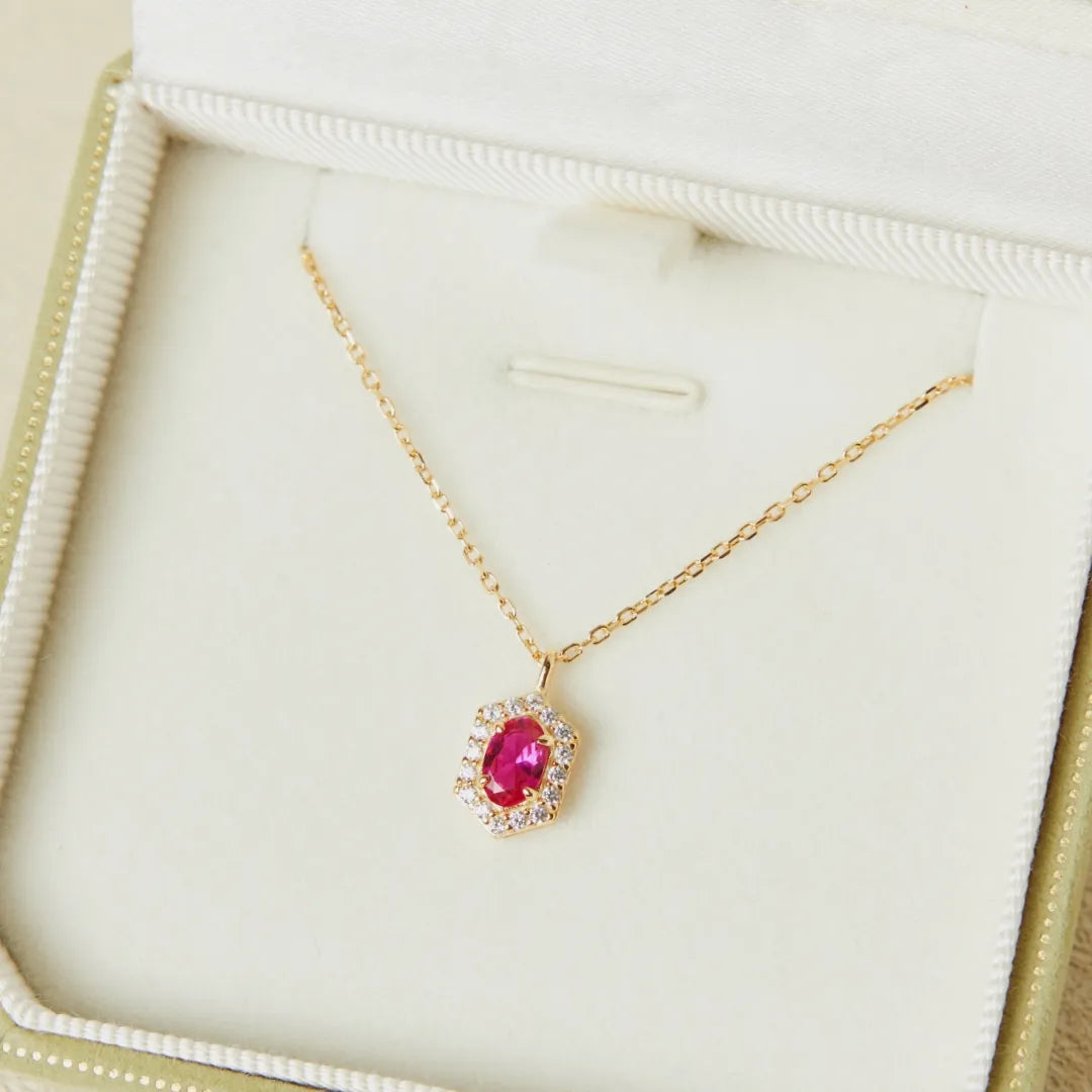 Carnelian Necklace "Refinement" Gold-Plated Silver