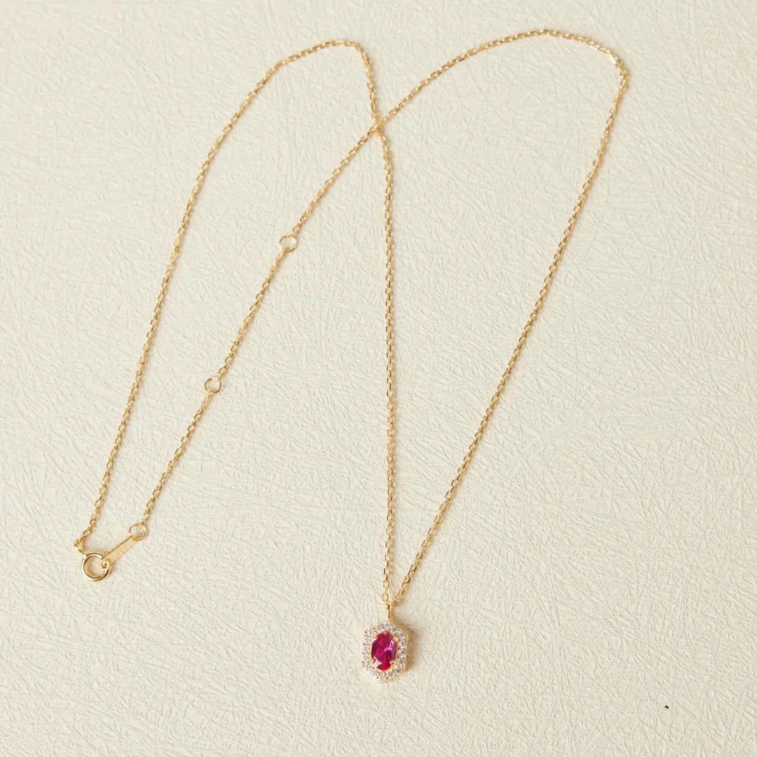 Carnelian Necklace "Refinement" Gold-Plated Silver
