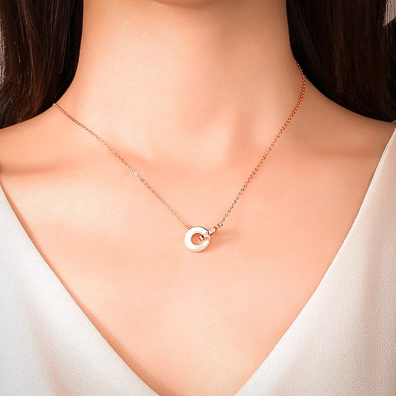 Infinity Couple Necklace "Elegant Eternity" Silver