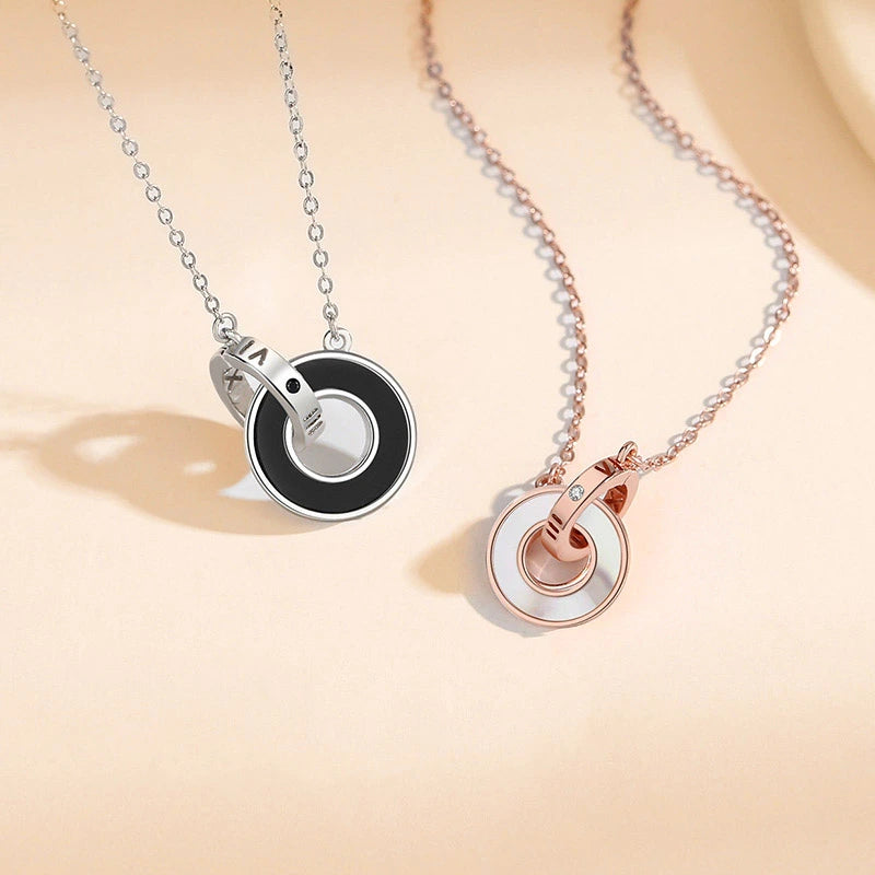 Infinity Couple Necklace "Elegant Eternity" Silver