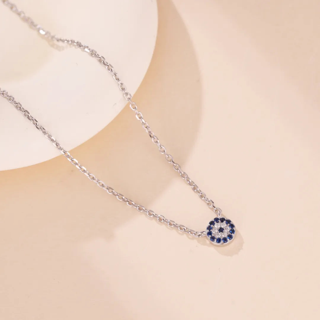 Silver Evil Eye "Charming Guardian" Necklace